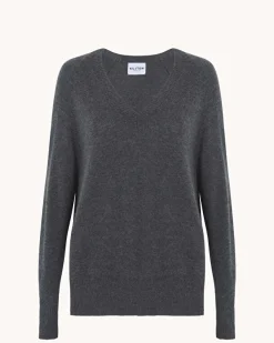 Pull Cachemire Col V, 2 Fils