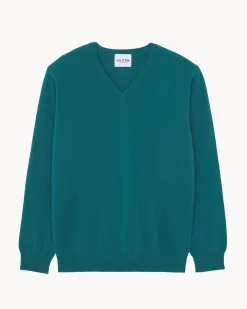 Pull Cachemire Col V Basic , 2 Fils