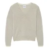 Pull Cachemire Col V Boyfriend Femme