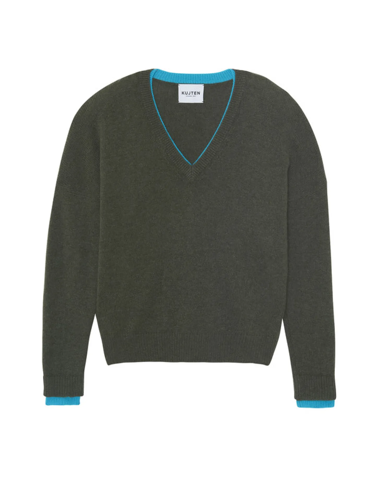 Pull Cachemire Col V Boyfriend Femme