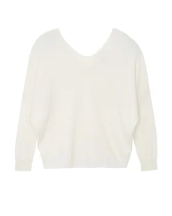 Pull Cachemire Col V Danseuse Oversize