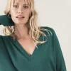Pull Cachemire Col V Femme Boyfriend