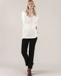Pull Cachemire Col V Femme Boyfriend