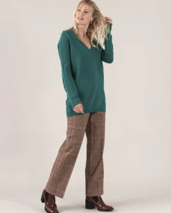 Pull Cachemire Col V Femme Boyfriend