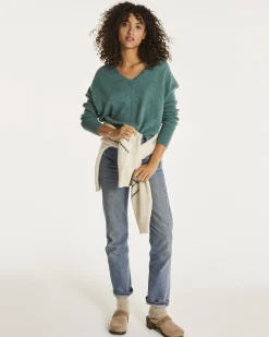 Pull Cachemire Col V Liquette Oversize