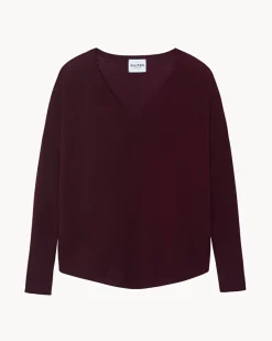 Pull Cachemire Col V Liquette Oversize