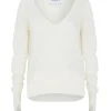 Pull Cachemire Col V Manches Mitaines