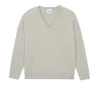 Pull Cachemire Col V Oversize Femme, 4 Fils
