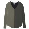 Pull Cachemire Col V Oversize Liquette, 2 Fils