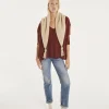 Pull Cachemire Col V Oversize Manche 3/4