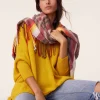 Pull Cachemire Col V Oversize Manche 3/4