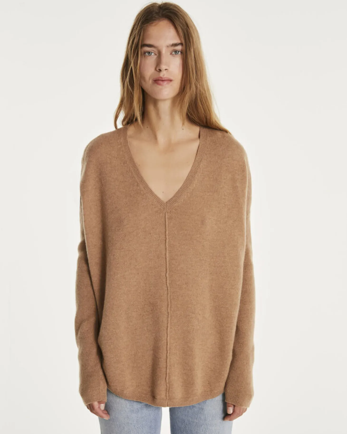 Pull Cachemire Col V Oversize Liquette