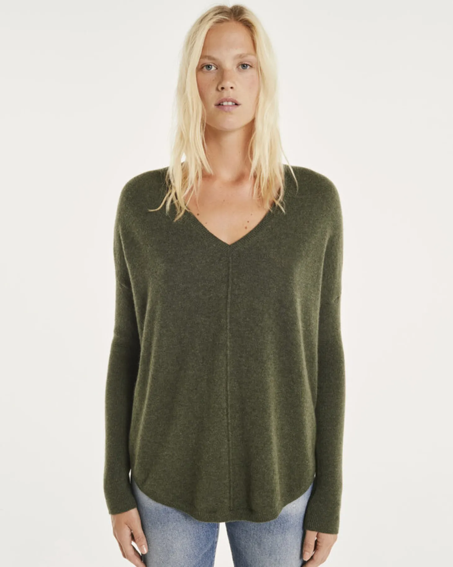 Pull Cachemire Col V Oversize Liquette