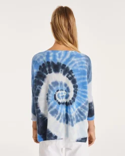 Pull Cachemire Col V Tie & Dye