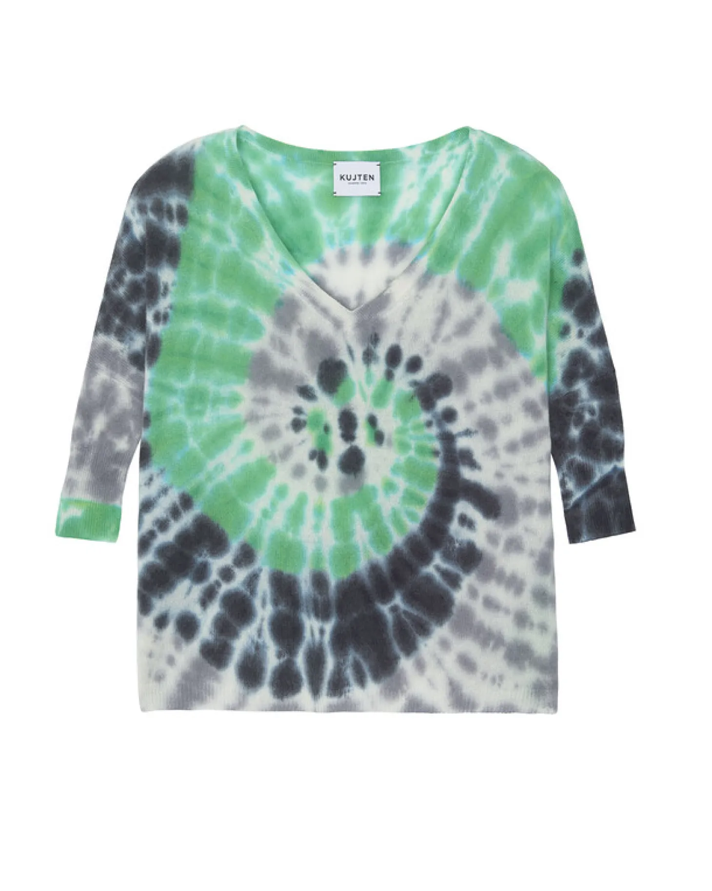 Pull Cachemire Col V Tie & Dye