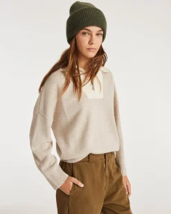Pull Cachemire Contraste Femme