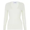 Pull Cachemire Cotele Col V, 2 Fils