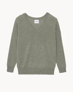Pull Cachemire Femme Col V Boyfriend