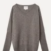 Pull Cachemire Femme Col V Chauve Souris