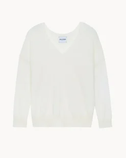 Pull Cachemire Femme Col V Boyfriend