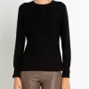 Pull Cachemire Femme Col Rond Chevron