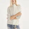 Pull Cachemire Femme Col Roule A Boutons