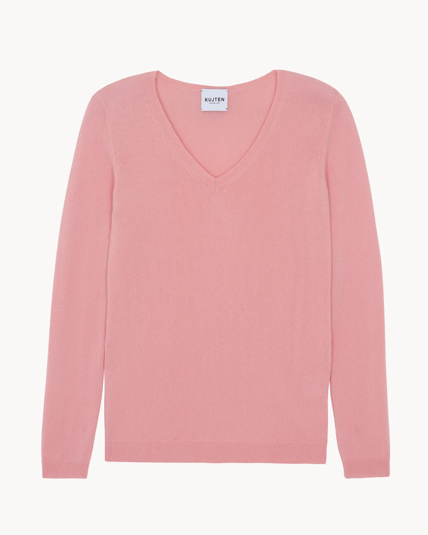 Pull Cachemire Femme Col V Basic, 2 Fils
