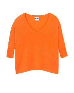 Pull Cachemire Femme Col V Oversize
