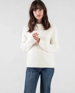 Pull Cachemire Femme Col Rond Court