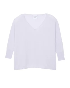 Pull Cachemire Femme Col V Oversize
