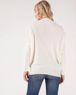 Pull Cachemire Femme Col V Chauve Souris