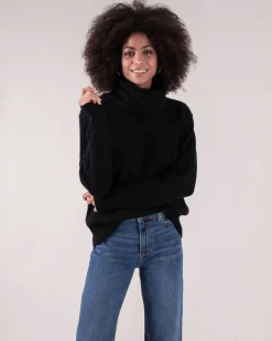 Pull Cachemire Grand Col Roule Femme