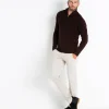 Pull Cachemire Homme Col Camionneur Uni