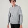 Pull Cachemire Homme Col Roule Uni Avec Patchs Aux Coudes