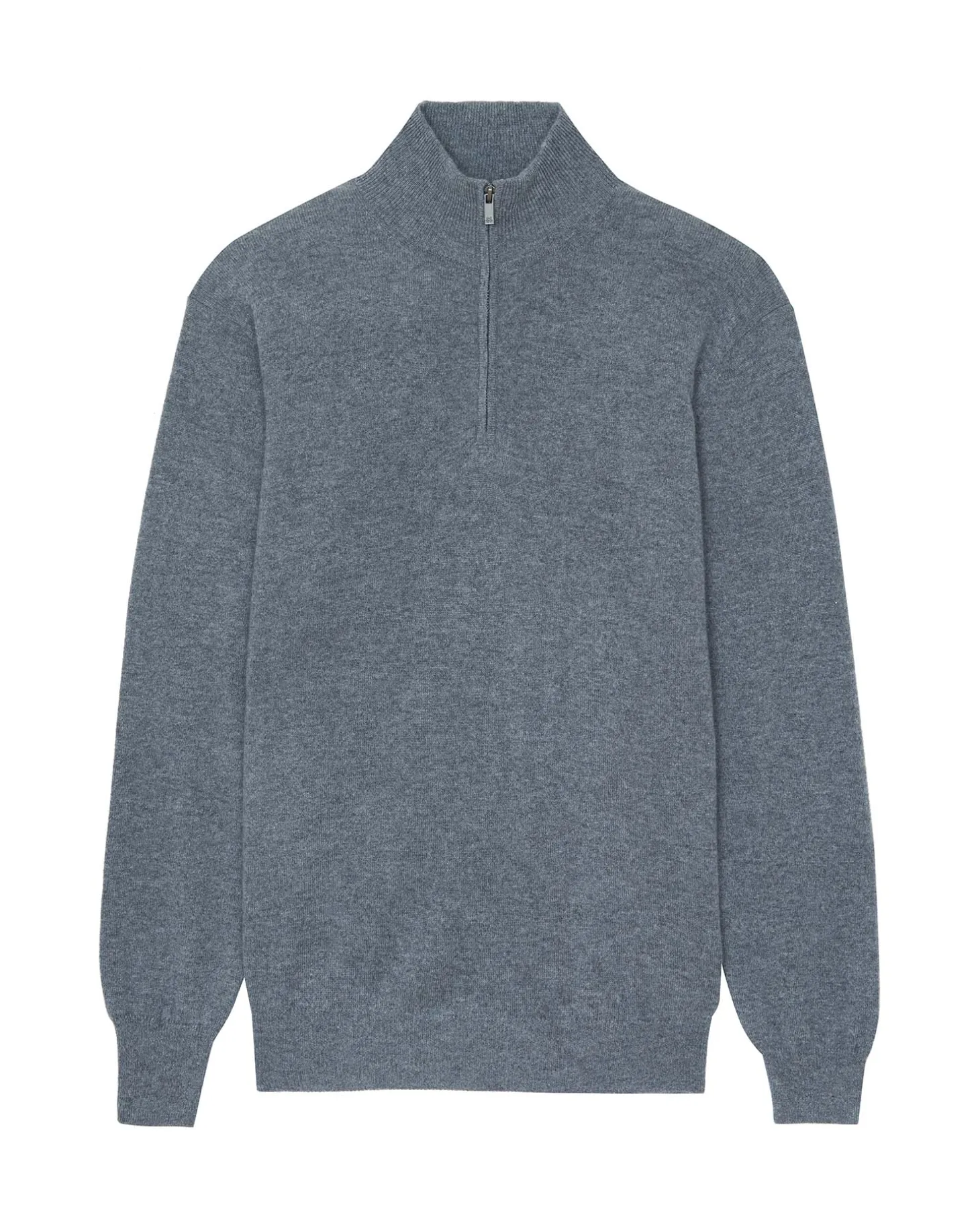 Pull Cachemire Homme Col Roule Uni Avec Patchs Aux Coudes