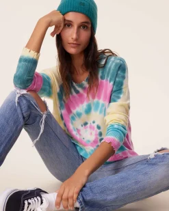 Pull Cachemire Liquette Tie & Dye, 2 Fils