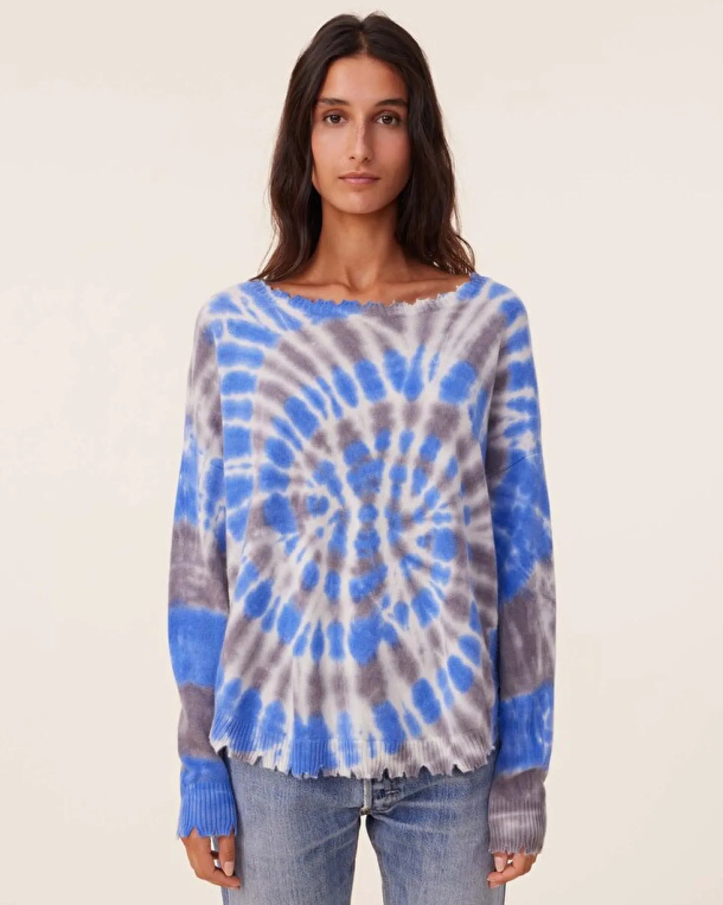 Pull Cachemire Liquette Tie & Dye, 2 Fils