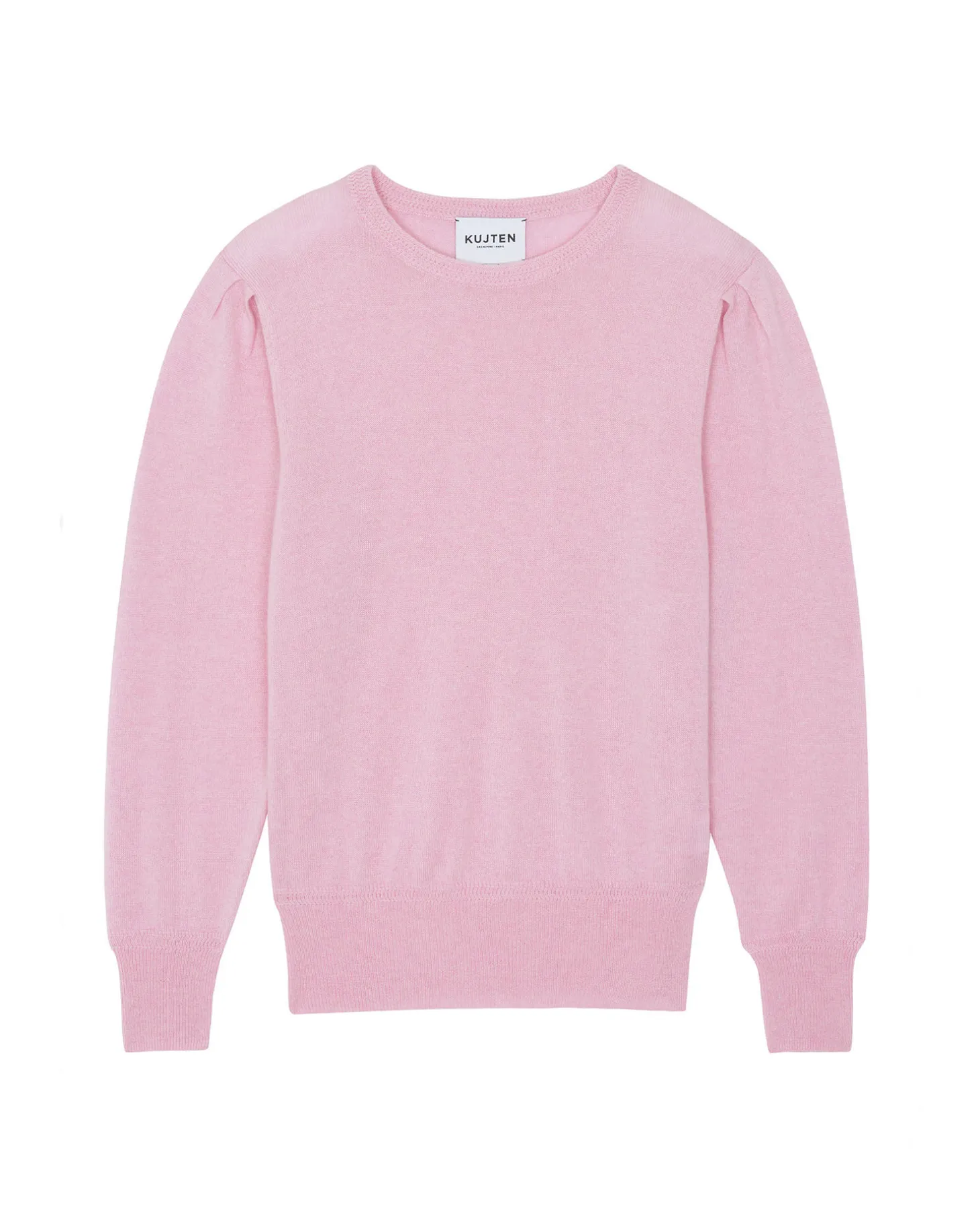 Pull Cachemire Manches Ballons Col Rond