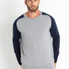 Pull Cachemire Manches Contrastees