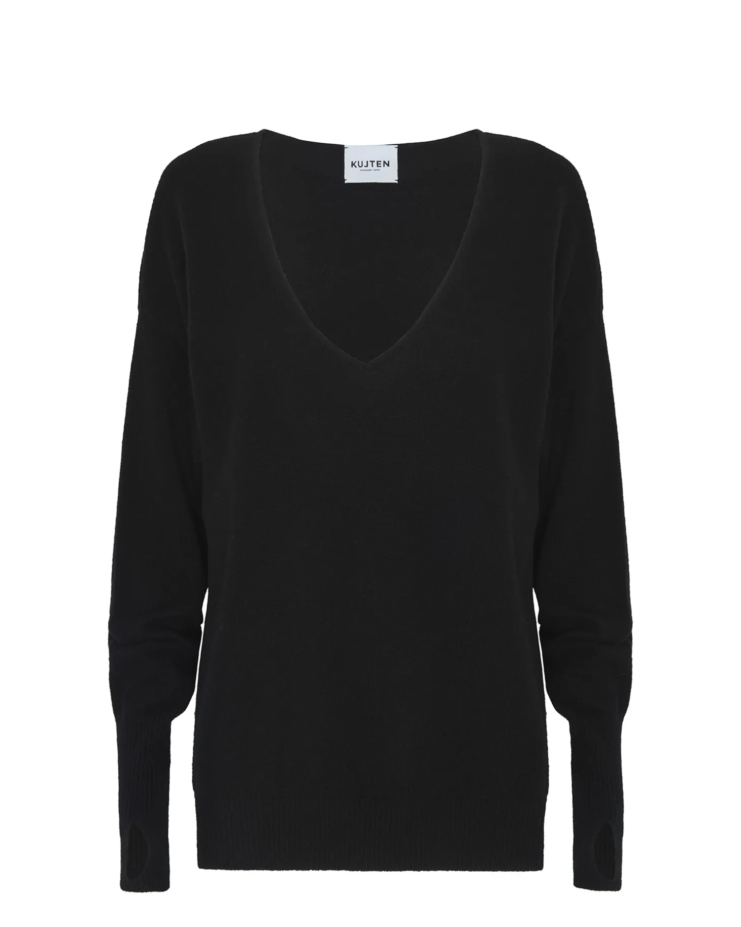 Pull Cachemire Manches Mitaines Femme