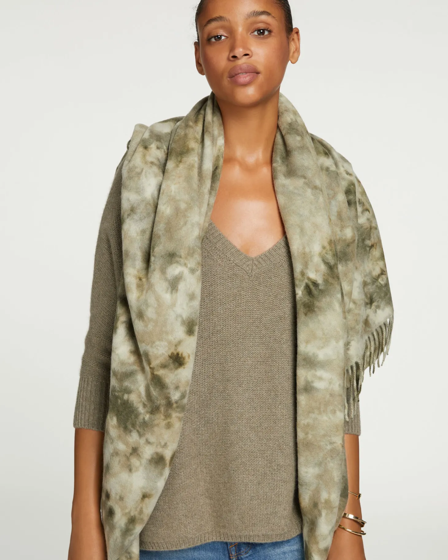 Pull Cachemire Oversize Manches 3/4