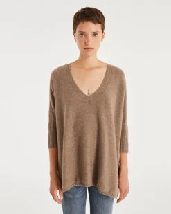 Pull Cachemire Oversize Manches 3/4