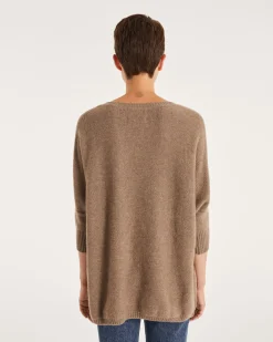 Pull Cachemire Oversize Manches 3/4