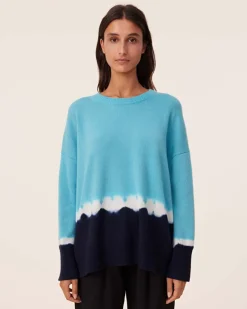 Pull Cachemire Oversize Tie & Dye, 4 Fils