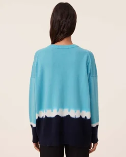 Pull Cachemire Oversize Tie & Dye, 4 Fils