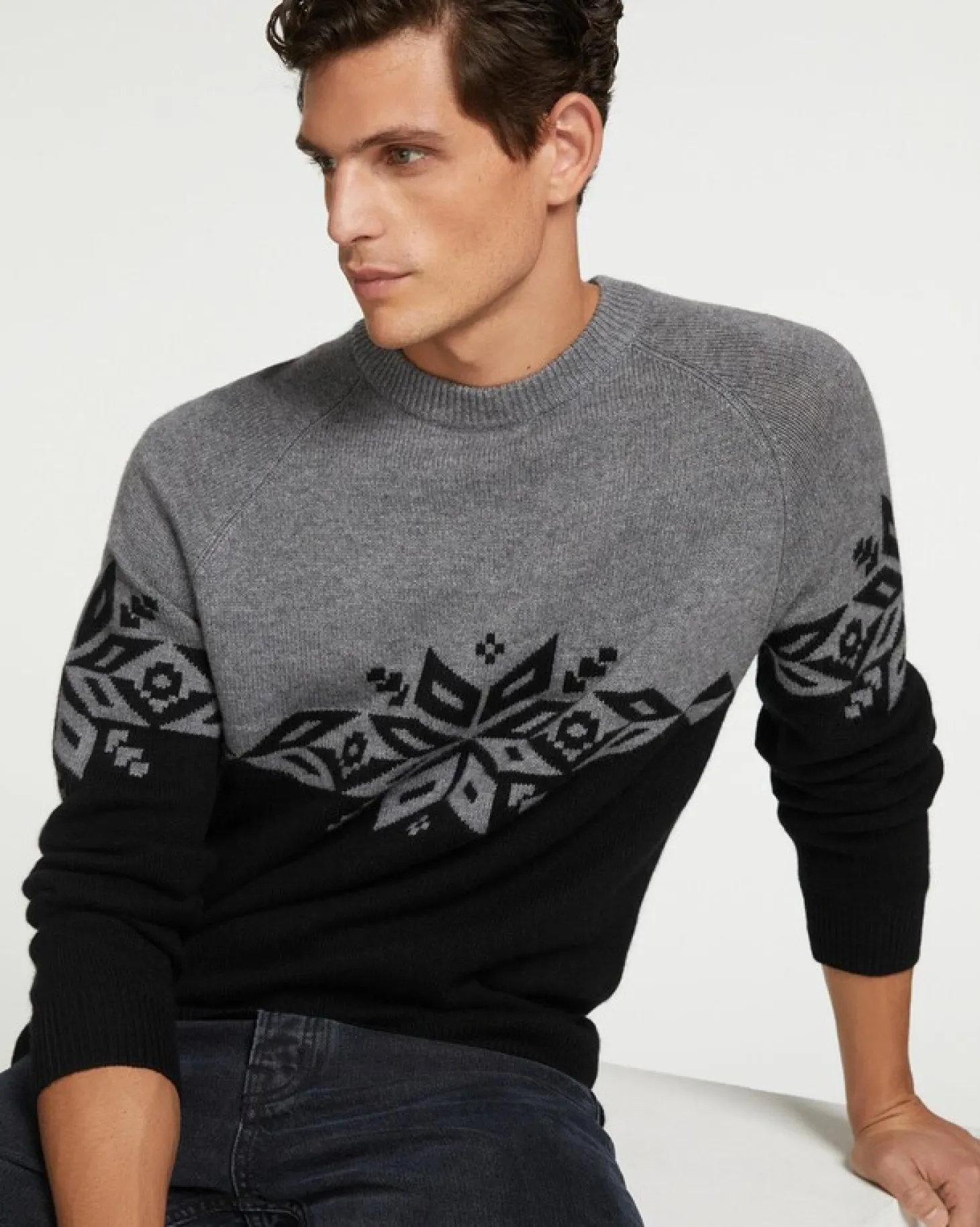 Pull Cachemire Ski Col Rond