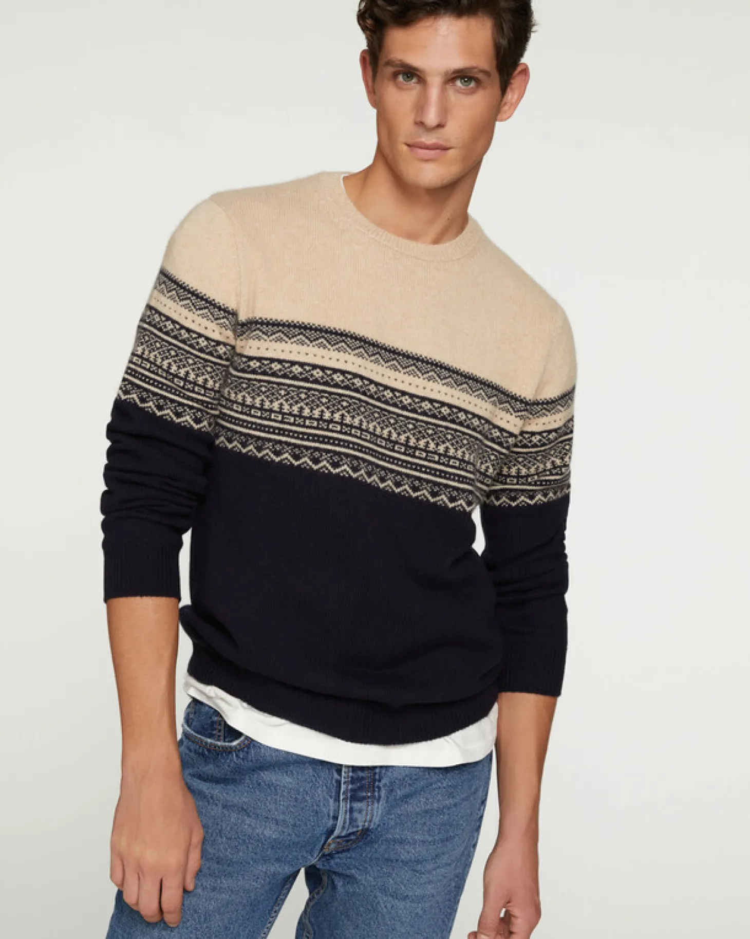 Pull Cachemire Ski Col Rond