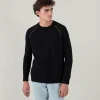 Pull Cachemire Uni Detail Raglan