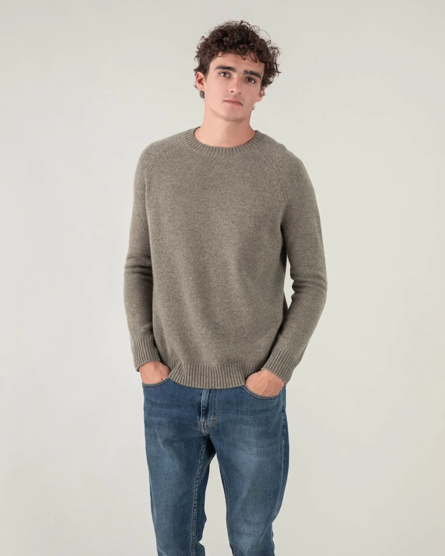 Pull Cachemire Uni Manches Raglan