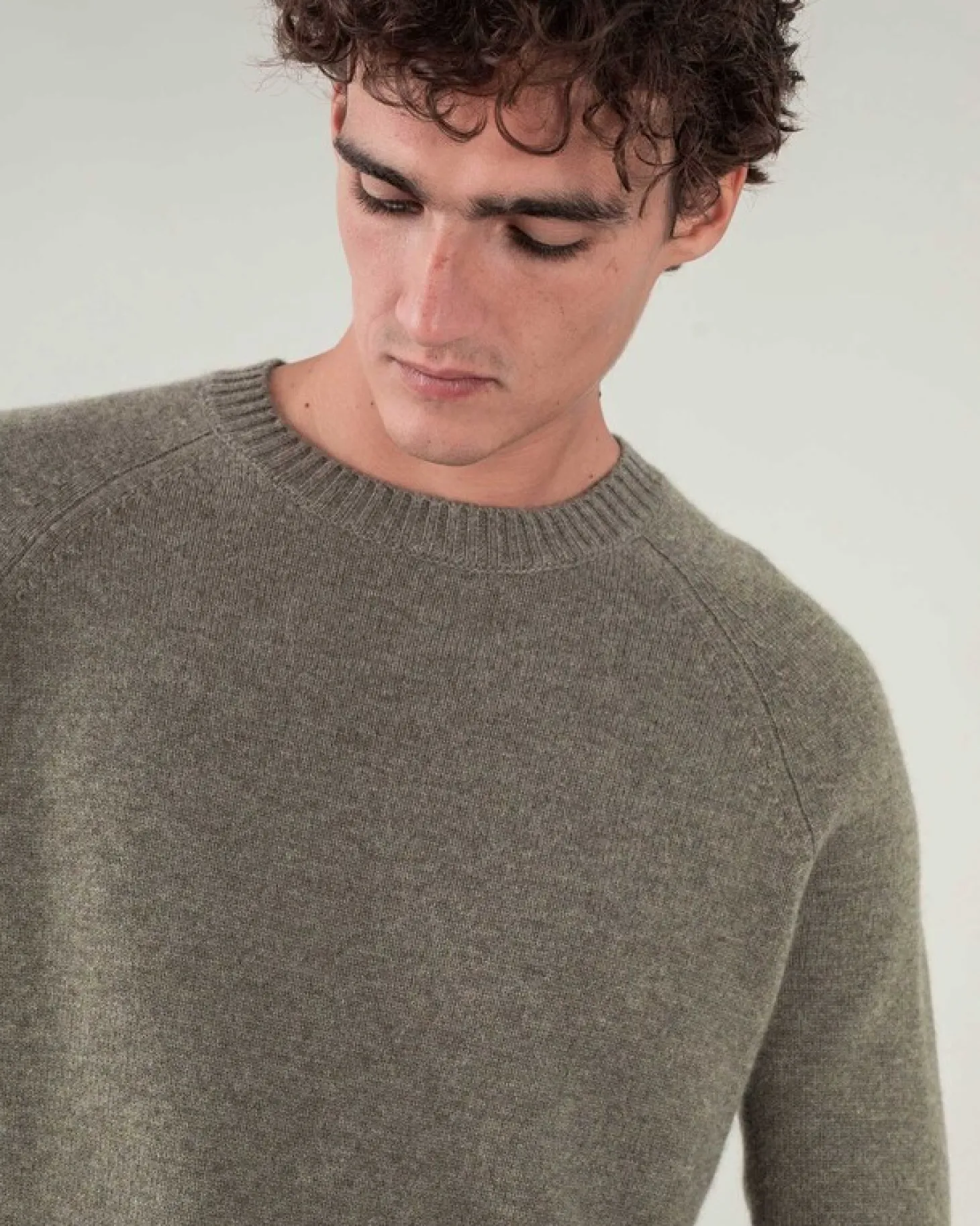 Pull Cachemire Uni Manches Raglan